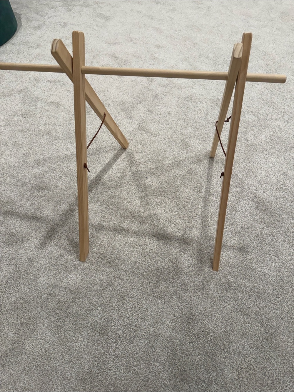Natural Wood Play mat toy holder